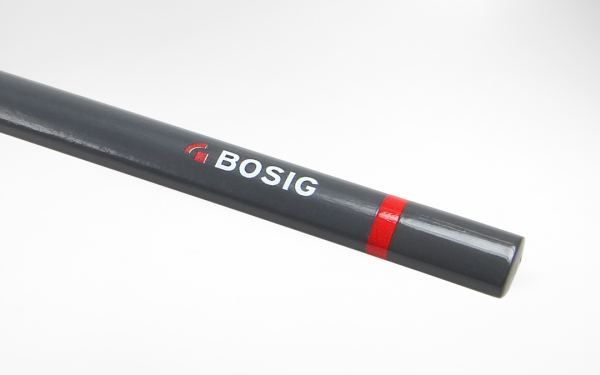 Timmermanspotlood ovaal ca. 24 cm, natuur - met bedrukking