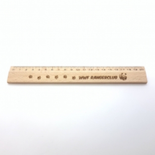 Wooden ruler 20 cm - 100% PEFC