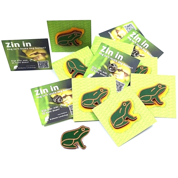 Pin, gerecycled hout - eigen kleur