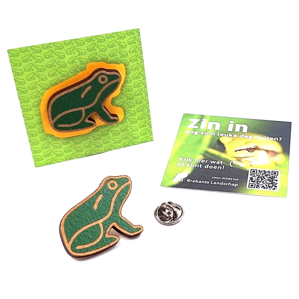 Pin, gerecycled hout - eigen kleur