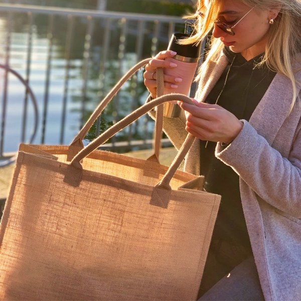 Sac en jute - 47 x 35 x 19 cm