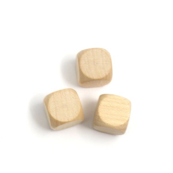 Holzwürfel blank - 16 mm