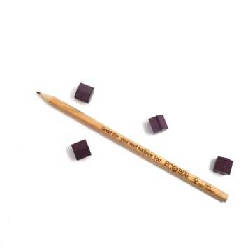 wooden hotel - ca. 12x13x12 mm - purple