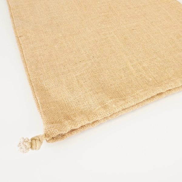 Sac en jute à cordons - 38 x 52 cm