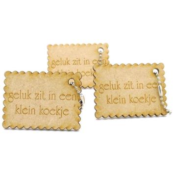 Bond zonder naam gepersonaliseerde sleutelhangers