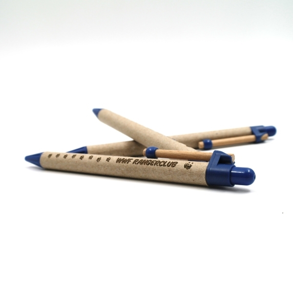 Storia round clip pen made using recycled card