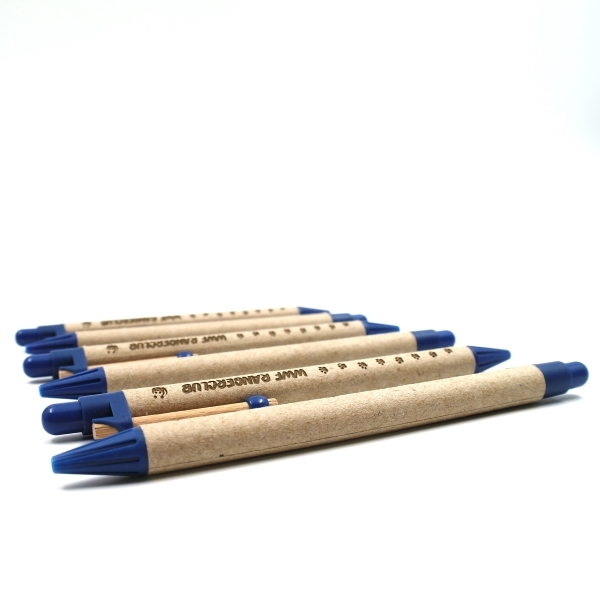 Storia round clip pen made using recycled card