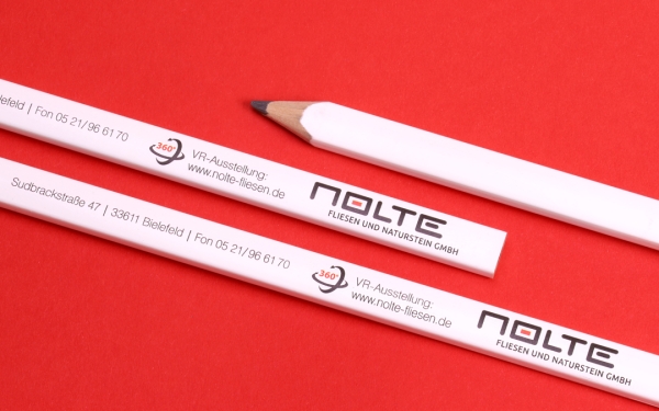 Timmermanspotlood ovaal ca. 24 cm, natuur - met bedrukking